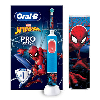 Oral B Escova de Dentes Elétrica Vitality Pro Kids 3+ Spiderman Viagem