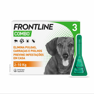 Frontline Combo Cão 2-10kg Solução para Unção Punctiforme 0,67ml 3 Pipetas