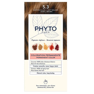 Phyto Phytocolor Coloração Permanente 5.3 Castanho Claro Dourado