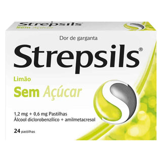 Strepsils Limón Sin Azúcar 1.2/0.6 mg 24 Pastillas