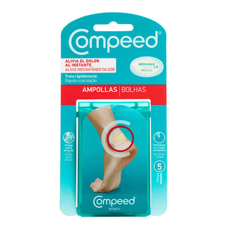 Apósitos Compeed para ampollas medianas en los dedos del pie, 5 unidades