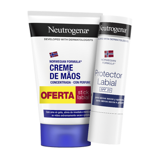Neutrogena Fórmula Norueguesa Mãos Creme Concentrado + Stick Labial FP20