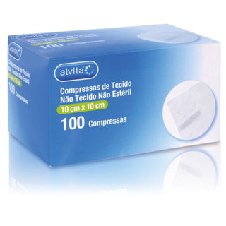 Compresas de tela no estériles Alvita 100 unidades