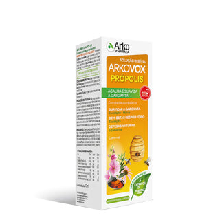 Solución oral de propóleo y equinácea con menta Arkovox 140 ml