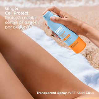 ISDIN Fotoprotetor Spray Transparente Wet Skin SPF30 250ml