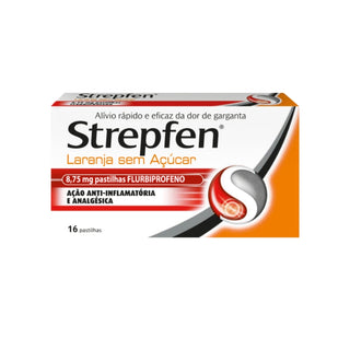 Strepfen Naranja Sin Azúcar 8,75 mg 16 Comprimidos