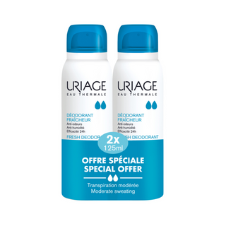 Uriage Desodorizante Spray Refrescante 125ml 2 Unidades