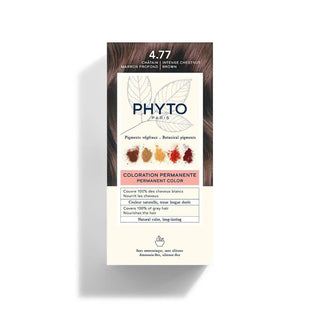 Tinte permanente para el cabello Phyto Phytocolor 4.77 Castaño