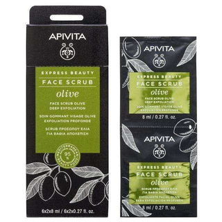 Apivita Express Beauty Creme Esfoliante Intensivo de Azeitona 2X8ml