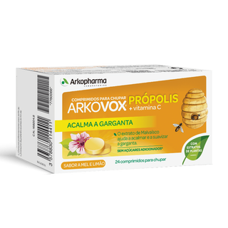 Arkovox Própolis+ Vitamina C Com Mel e Limão 24 Comprimidos