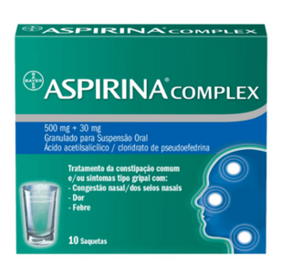 Aspirina Complex 500 Mg + 30 Mg - 10 Saquetas