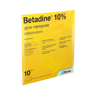 Gasa impregnada con Betadine 10x10cm 10 Unidades