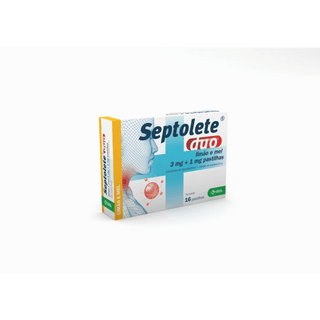 Septolete Duo Limão E Mel, 3/1 Mg x 16 Pastilhas