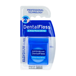 Hilo dental con clorhexidina Elgydium Clinic 50 m