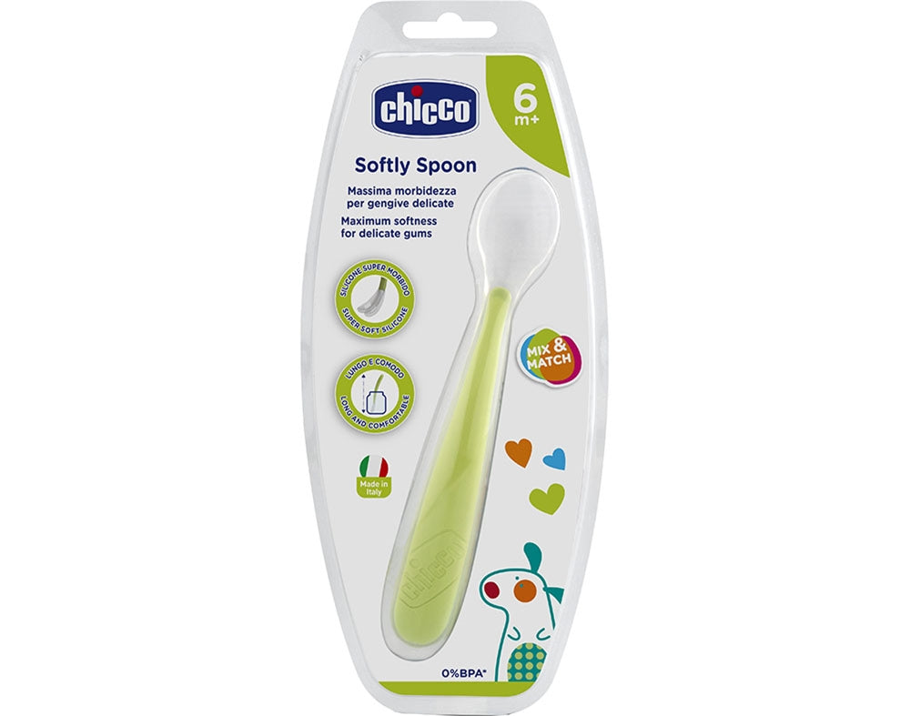 Chicco Food Cuchara Silicona Verde +6 Meses