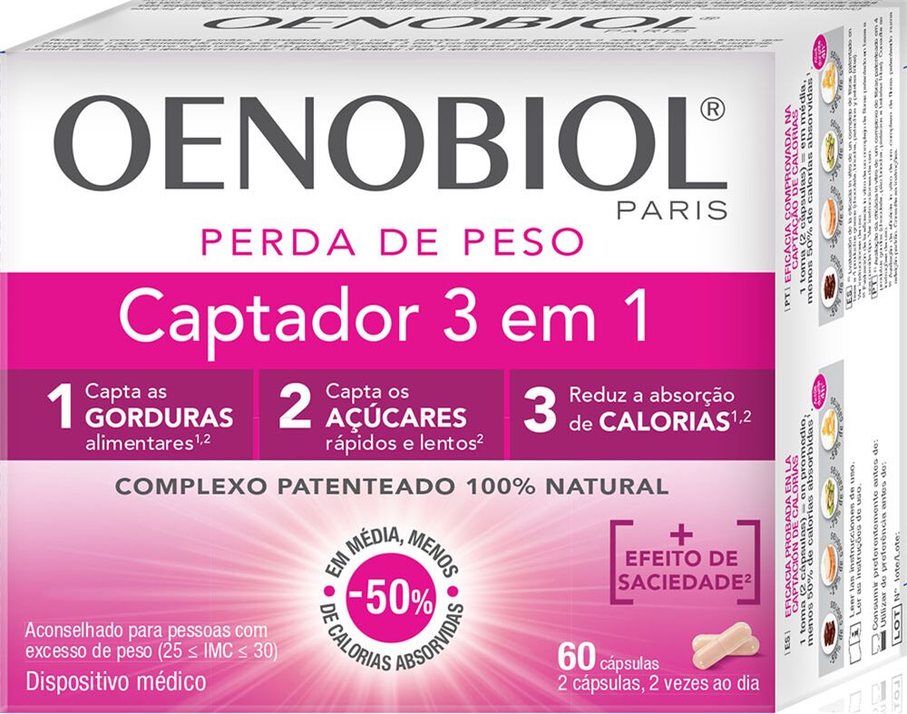 Oenobiol Captador 3 em 1 60 cápsulas