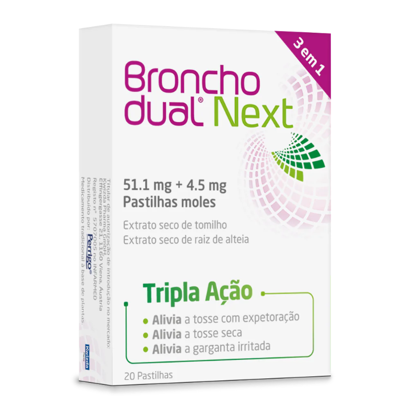 Bronchodual Next, 4,5/51,1 mg x 20 comprimidos