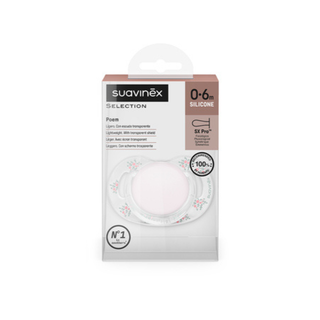 Suavinex Poetry Chupeta Silicone Tetina Fisiológica 0-6m Rosa