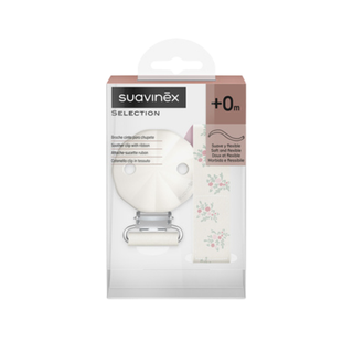 Suavinex Poetry Corrente Tecido para Chupeta Rosa +0m