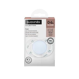 Suavinex Poetry Chupeta Silicone Tetina Fisiológica 0-6m Azul