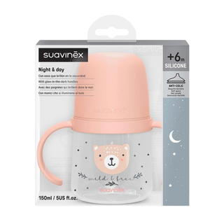 Biberón de entrenamiento Suavinex con asas +6m 150ml Color 4