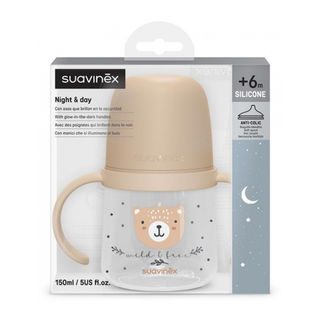 Biberón de entrenamiento Suavinex con asas +6m 150ml Color 4