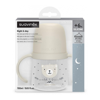 Suavinex Biberão de Treino com Asas +6m 150ml Branco