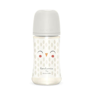 Suavinex Premium Biberão Tetina 3 Posições Silicone 270ml Mocho Branco