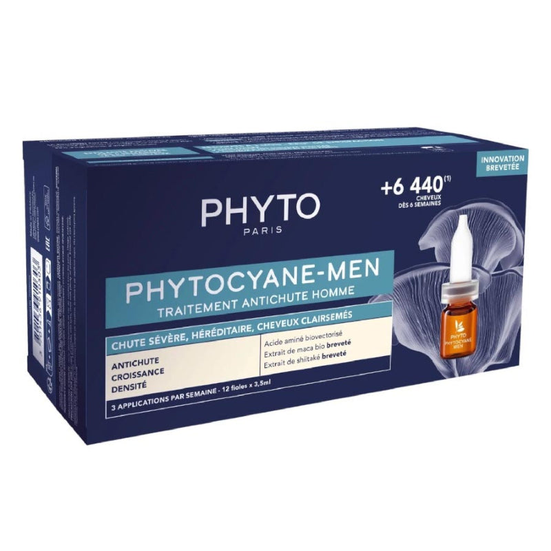 Phyto Phytocyane Antiqueda Progressiva Homem 3,5ml 12 Ampolas