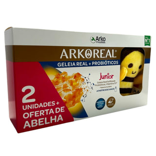 Arkoreal Pack 2 Geleia Real + Probióticos Júnior 5 Unidoses + Oferta Abelha