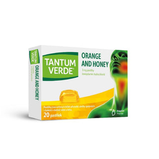 Tantum Verde Naranja-Miel Sin Azúcar 3 mg 20 Comprimidos