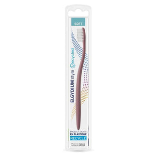 Cepillo de dientes reciclado suave Elgydium Style rosa