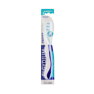 Cepillo de dientes de bolsillo de viaje Elgydium azul mediano