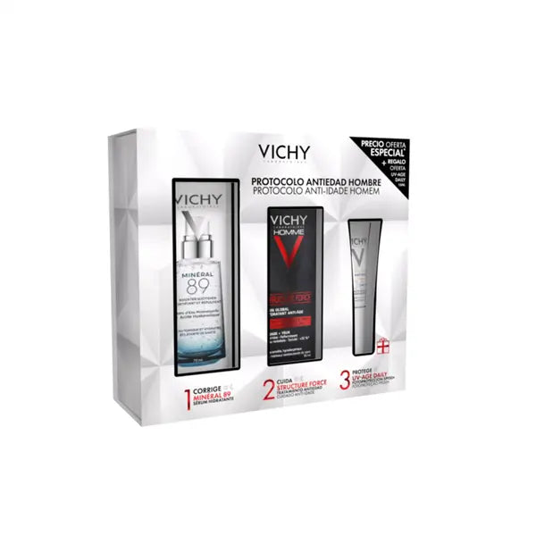 Vichy Coffret Homme Structure Protocolo Anti-Idade Homem