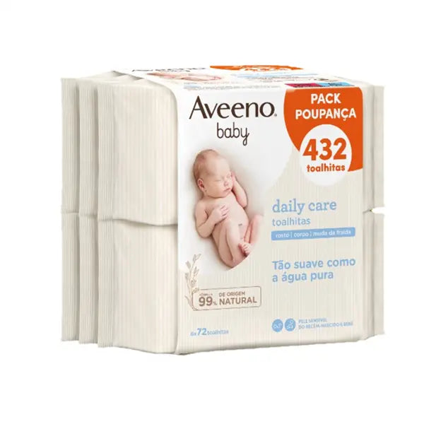 Aveeno Baby Toallitas Cuidado Diario Pack 3 x 72