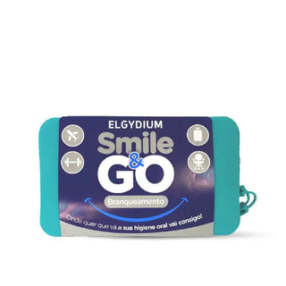 Elgydium Smile & Go Kit de Viagem Branqueamento Azul Turquesa