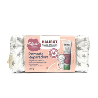 Halibut Muda Fraldas Pomada Reparadora 50G + Oferta Bolsa Nécessaire