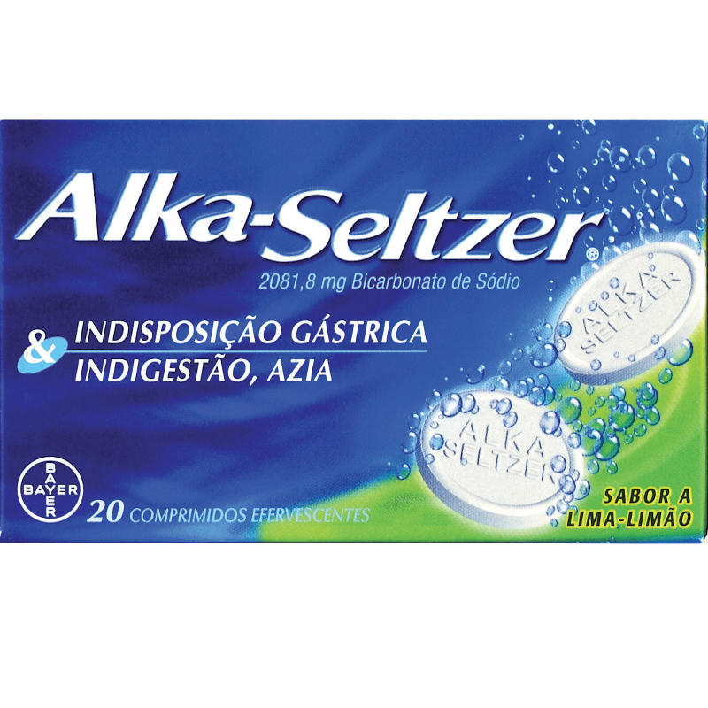 Alka-Seltzer 2081.8mg - 20 Tabletas Efervescentes