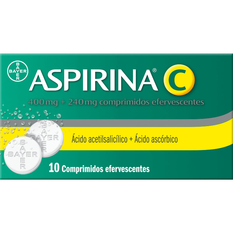 Aspirina C 400/240 Mg - 10 Tabletas Efervescentes