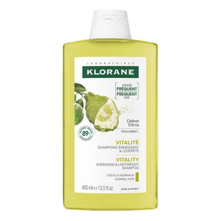 Champú capilar orgánico Klorane con pulpa de cidra 400 ml