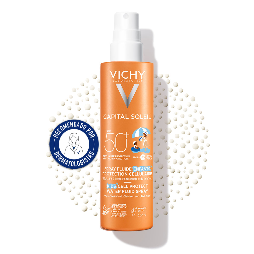 Vichy Capital Soleil Cell Protect Fluido Spray SPF50 para Niños 200ml