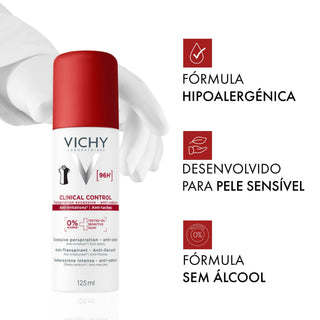 Vichy Antitranspirante Spray 96h Clinical Control 125ml