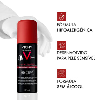 Vichy Homme Antitranspirante Spray 96h Clinical Control 125ml