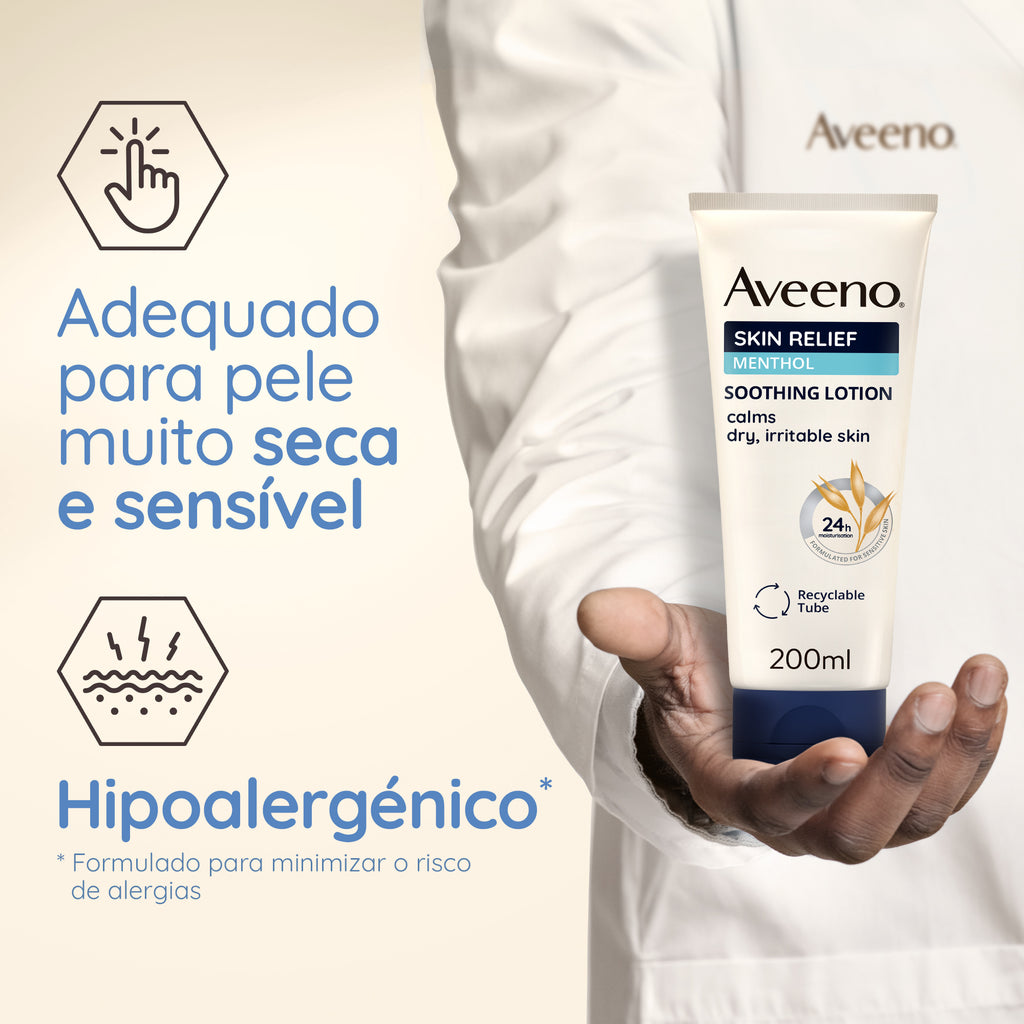 Aveeno Skin Relief Creme Lenitivo Mentol 200ml