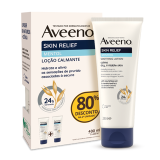 Aveeno Pack Duplo Skin Relief Creme Lenitivo Mentol 200ml