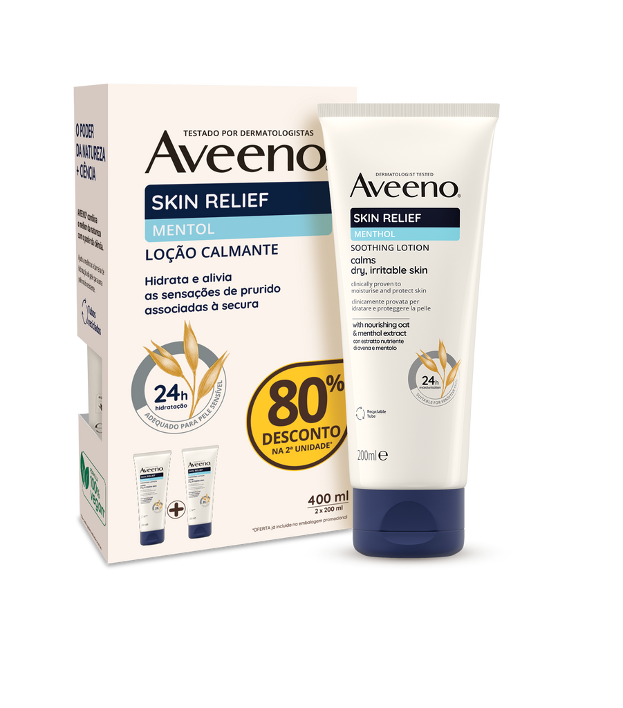 Aveeno Skin Relief Crema Lenitiva Mentol Pack Duo 200mlx2