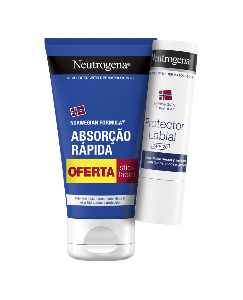 Neutrogena Fórmula Noruega Promo Crema de Manos Textura Ligera + Stick Labial