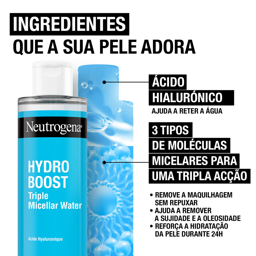 Neutrogena Hydro Boost Agua Micelar Triple Acción 400ml