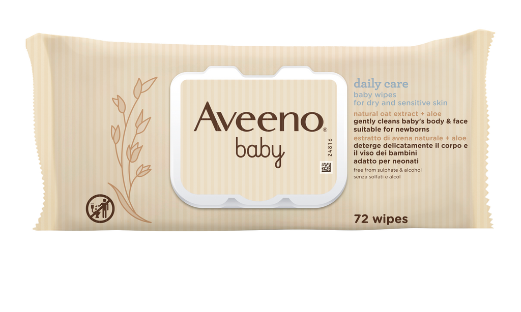 Aveeno Toallitas de cuidado diario para bebés x 72