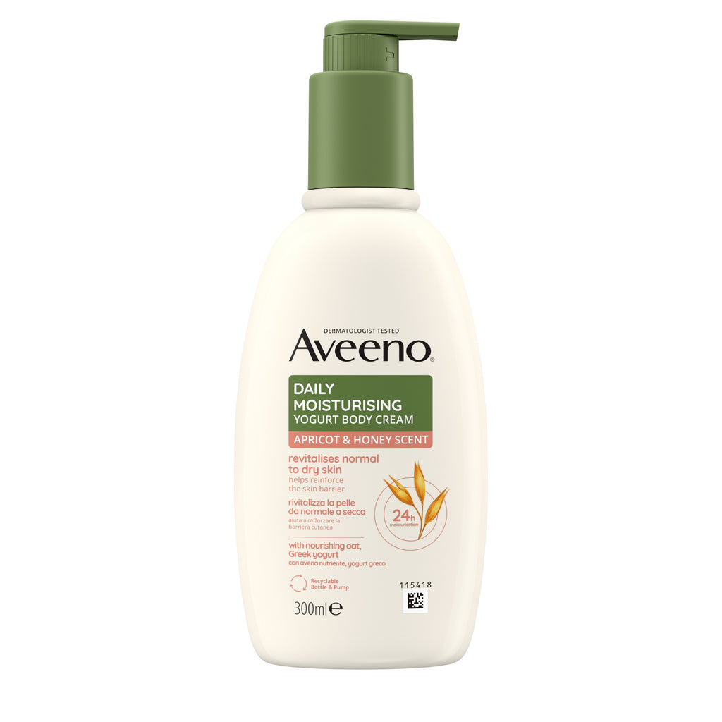 Aveeno Daily Moisturising Loção Corporal Iogurte, Damasco E Mel 300ml